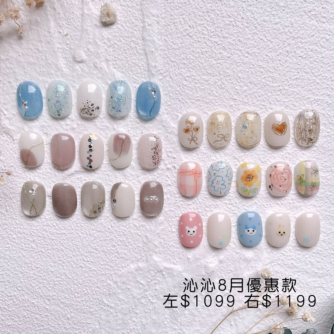 🌻 八月開放預約囉～☀️ 盛夏持續升溫，指尖也要換上新的夏日色彩✨ 8 月優惠款全新上架，準備了多款清透、顯白又充滿夏日氛圍的設計💅🏻 無論是海邊度假、夏日旅行，還是日常的小小儀式感， 都讓漂亮的指尖陪妳一起度過閃閃發光的八月 🤍…