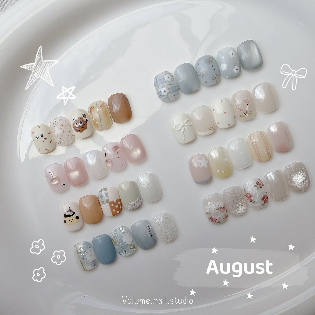 𓈒𓏸 ꒰𝟴月優惠款‎꒱🫧🐚 ( ¨̮ )價格往下ㄧ頁⤷ ┈┈┈┈┈┈┈┈┈┈┈┈ ✧凝膠含前置保養、建甲厚度 ✧足部+ 𝟏𝟎𝟎元 ✧可部分換色 ✧可換亮霧面 ✧不含卸甲 ✧更換圖片造型需額外加價 款式部分二創參考小紅書,非…