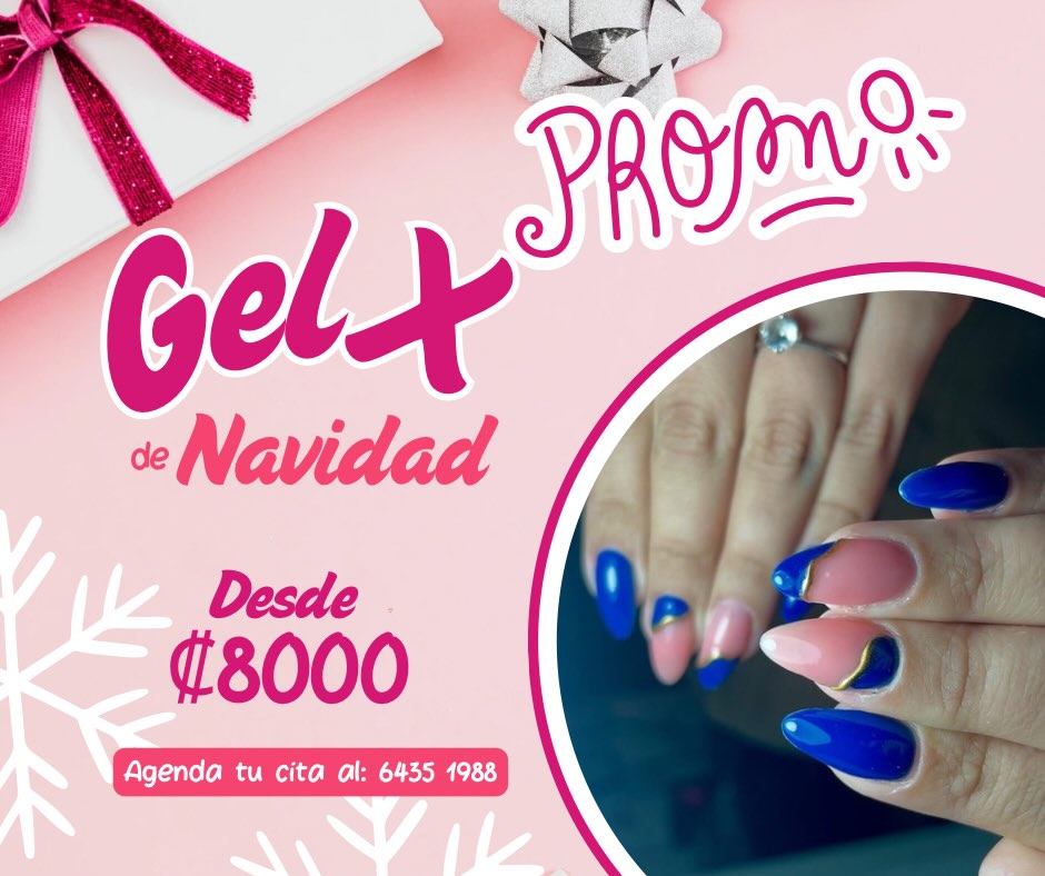 Llego la temporada navideña y con ella una gran promo! Todos los set de gel x de cualquier diseño y largo. Agendá ya al…
