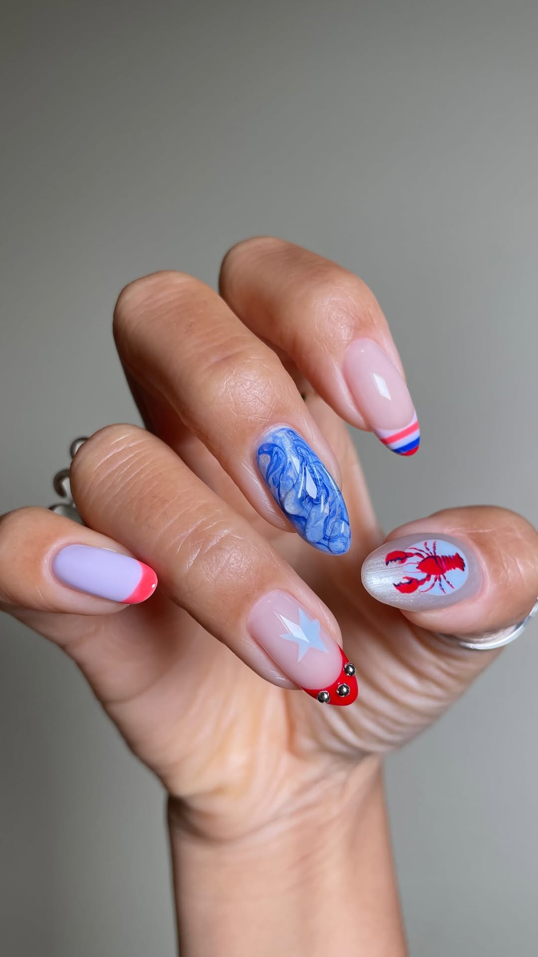 Nautical Summer Nails ft. @dndgel … These limited HEMA & TPO Free gel polishes from the “I’m the Captain Now” collectio…