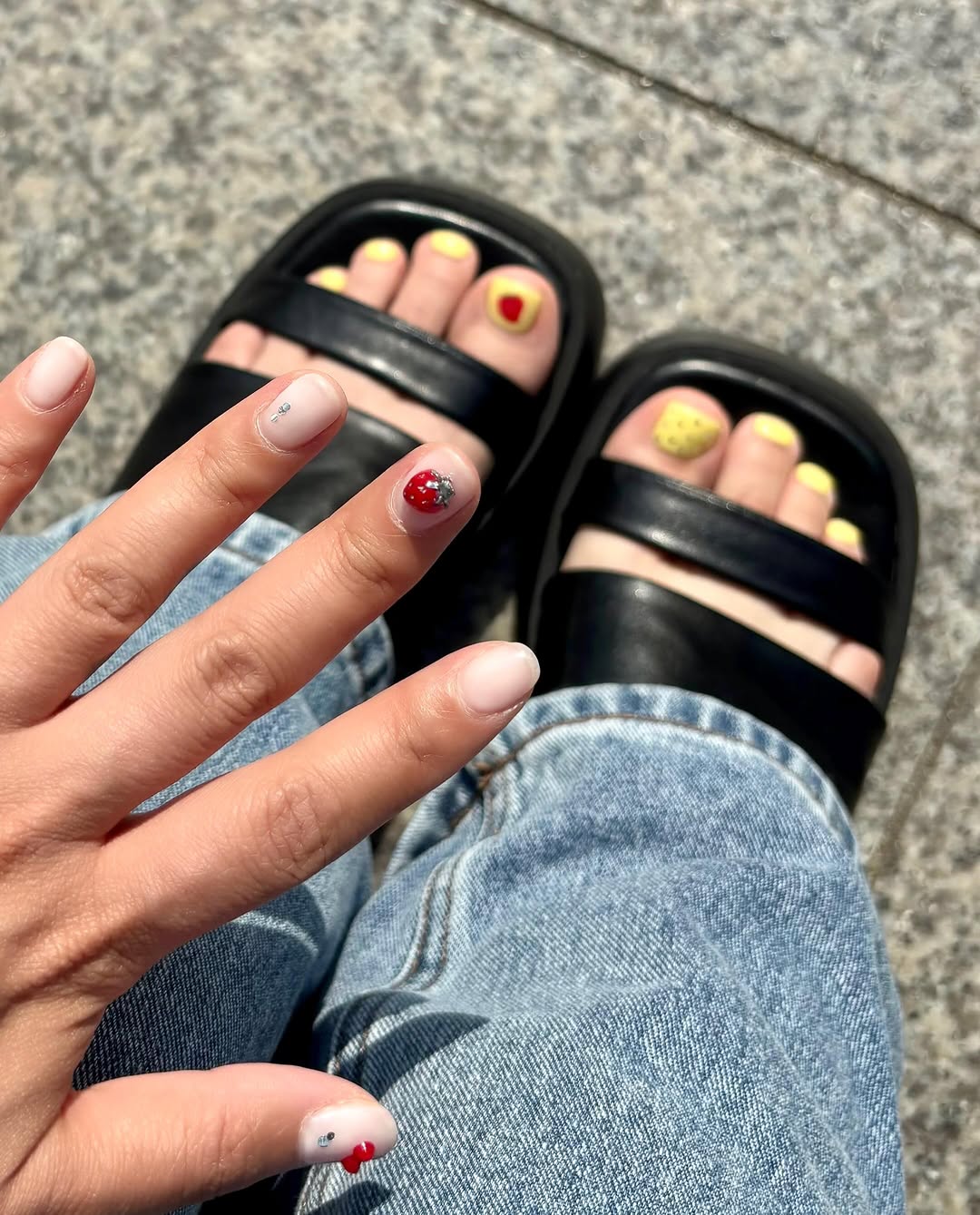 Sweet🍓🍒🫧 #unistella #ネイルサロン #ユニステラ #UnistellaSeoul #unistella_bora_nails