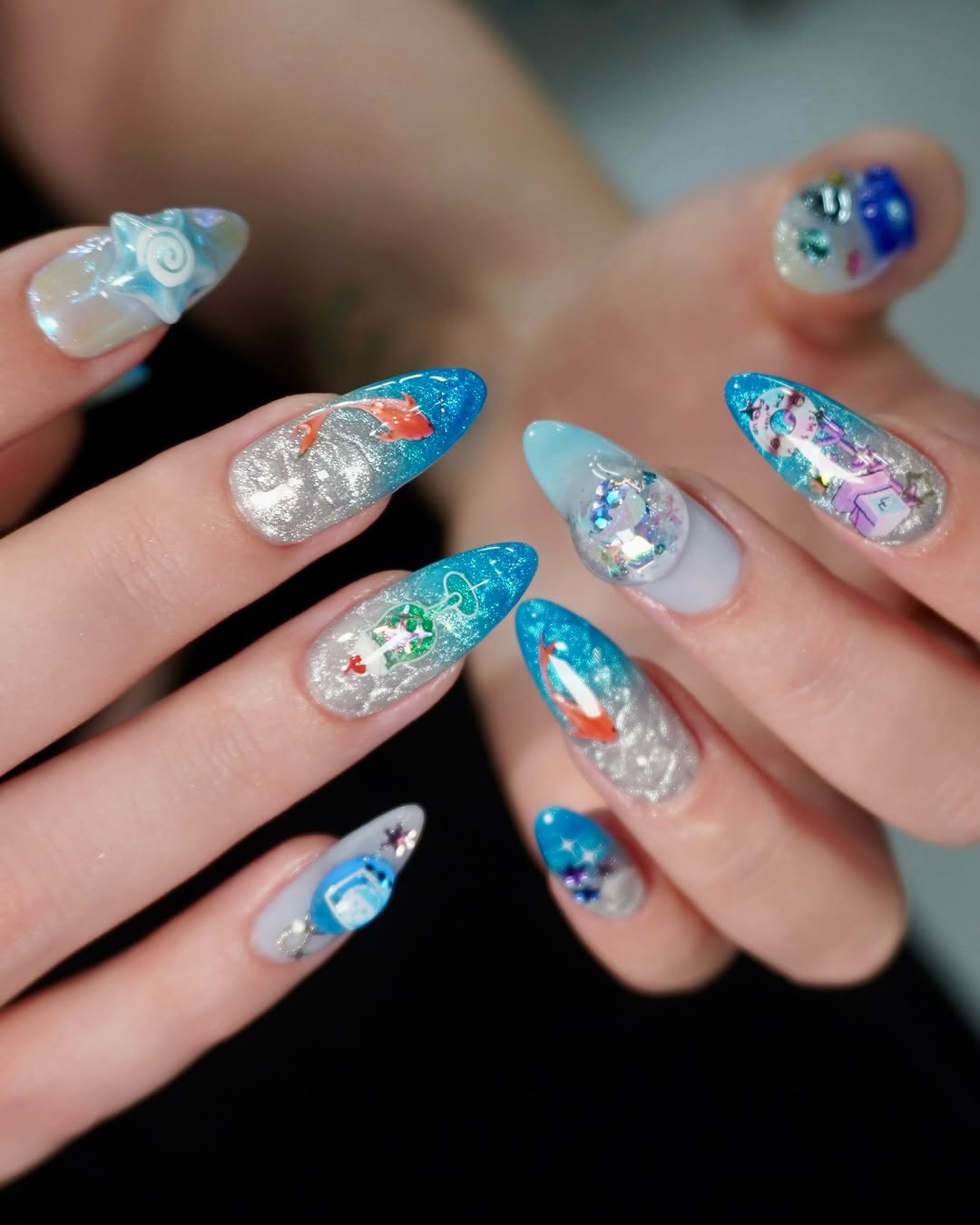 Summer🩵 #unistella #ネイルサロン #ユニステラ #UnistellaSeoul #unistella_ellie_nails