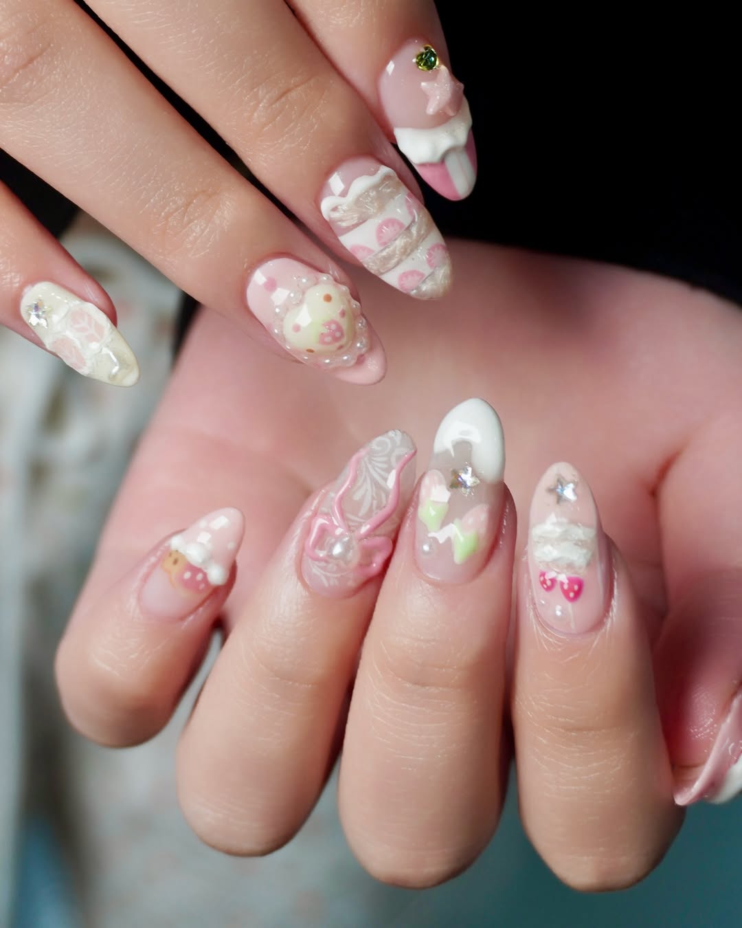 Sweet😘 #unistella #ネイルサロン #ユニステラ #UnistellaSeoul #unistella_jisun_nails